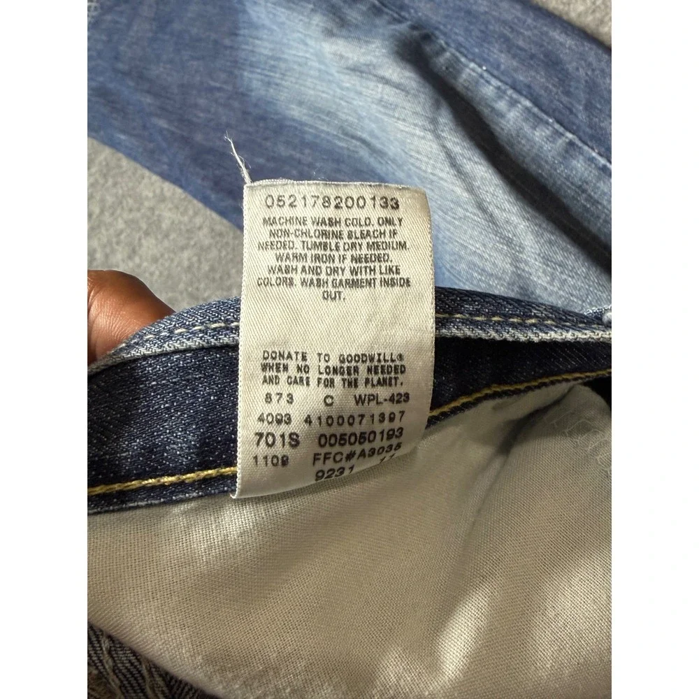 Levis 505 Regular Fit Jeans Mens 34x30 Medium Wash Blue‎ Straight Leg Denim 100%